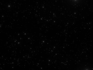 Fototapeta premium Stars background with glow over black background 