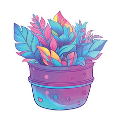 Magic pot. Mysticism, Halloween, brew. Witch cauldron. Vector magic pot with a purple potion.
Cute design for print, clothes, postcard, t-shirt, logo, icon