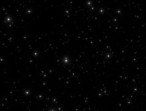 Stars Background With Glow Over Black Background 