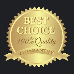 Gradient golden luxury badges design for multipurpose use