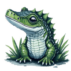 Obraz premium crocodile with a smile