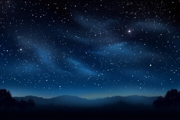 Fototapeta na wymiar Night Sky Full of Stars Background, Generative AI
