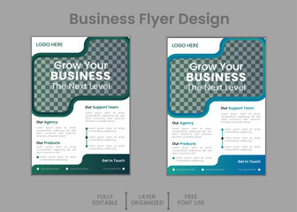 poster flyer pamphlet brochure cover design layout modern business flyer template, abstract business flyer and creative design, IT company 