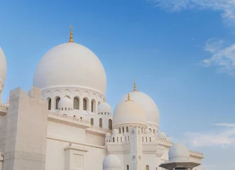 Gordijnen 20 March 2023, Abu Dhabi, UAE: Sheikh Zayed Mosque largest mosque of UAE located in Abu Dhabi capital city of United Arab Emirates. The 3rd largest mosque in world © YURII Seleznov