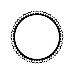 Template for badge. Cutout sticker icon.