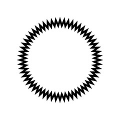 Template for badge. Cutout sticker icon.