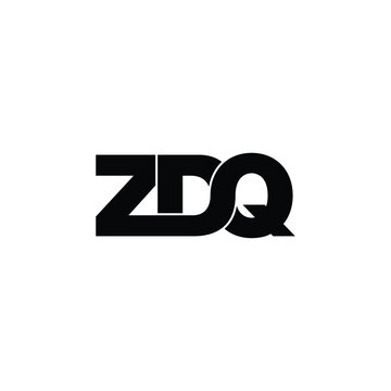 ZDQ letter monogram logo design vector