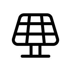 Editable solar energy, solar panel vector icon. Environment, ecology, eco-friendly. Part of a big icon set family. Perfect for web and app interfaces, presentations, infographics, etc