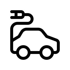 Editable electric vehicle vector icon. Environment, ecology, eco-friendly. Part of a big icon set family. Perfect for web and app interfaces, presentations, infographics, etc