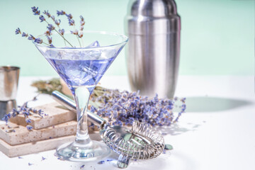 Lavender margarita cocktail