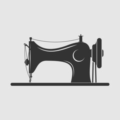 Vintage Sewing Machine isolated. Vector illustration