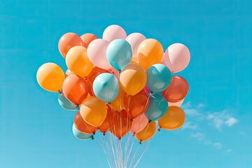 bunch of colorful balloons