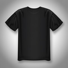 Plain black t-shirt mock up