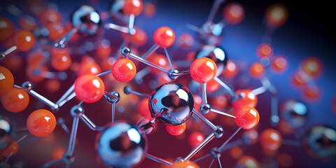 organic chemical materials Beautiful illustration picture Generative AI