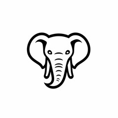 Elephant logo. Generative AI