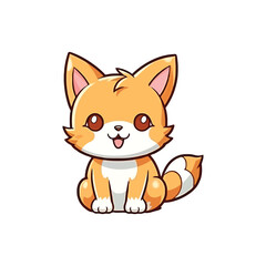 Fototapeta premium Imaginative Cat: Irresistible 2D Illustration