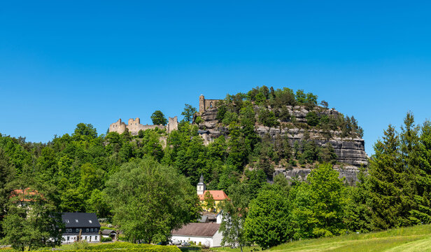 Berg Oybin, Zittauer Gebirge, Deutschland