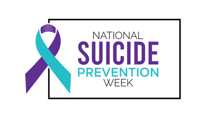 Vector illustration on the theme of National suicide prevention week observed each year during September banner, poster, card and background design.