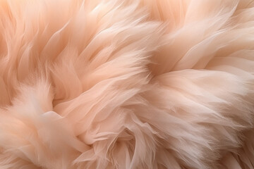 Obraz premium close up of neutral color tulle fabric texture created with AI generative tools