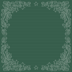 Doodle frame star frame border back to school 