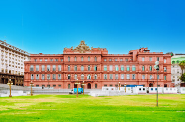 Presidential Pink House - Buenos Aires - Argentina. High quality photo.