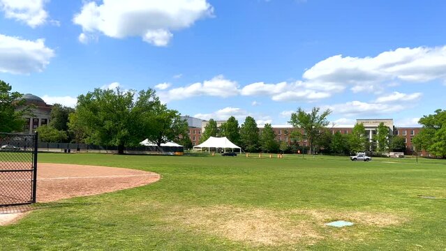Pretty View of the Engineering Field at the University of Maryland