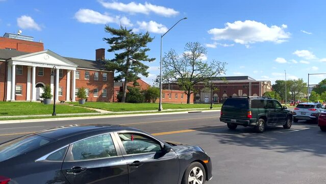 Pan View of Baltimore Avenue at the University of Maryland