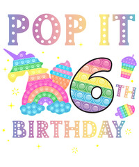 pop it 6th birthday 6 party for girls pop it