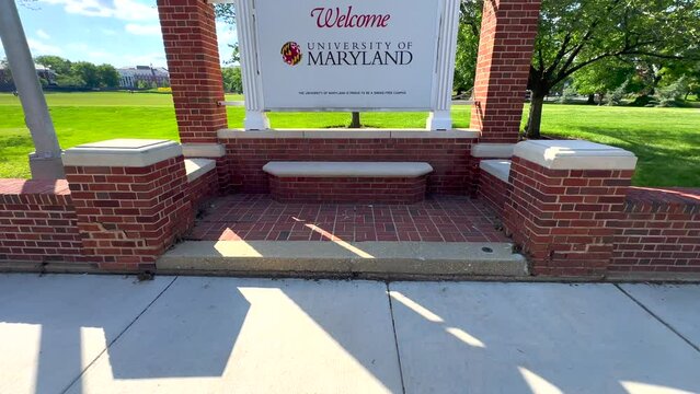Reveal of the University of Maryland Welcome Sign