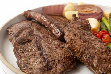 Oyster Blade Steak on a white background