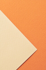 Rough kraft paper background, paper texture orange beige colors. Mockup with copy space for text