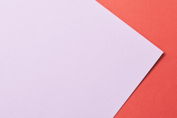 Rough kraft paper background, paper texture red lilac colors. Mockup with copy space for text