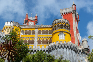 Beautiful architecture in Sintra, Portugal