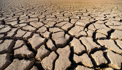 Texture dry and cracked soil background pattern of drought lack of water of nature