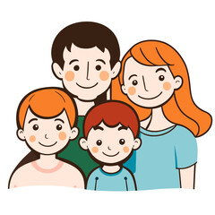 Family design over white background, vector illustration. Eps 10 file.