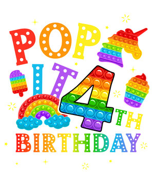 pop it 4th birthday 4 party for girls pop it