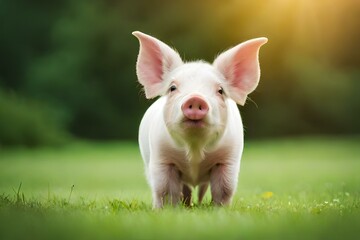 pig in a field