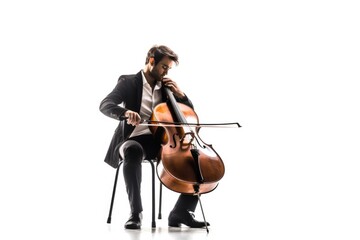 musician playing the cello, ai generative