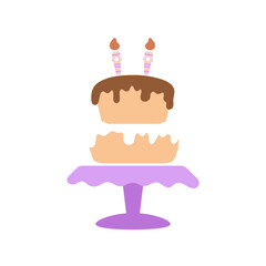 Vector happy birthday design stickers