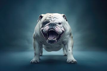 Angry bulldog, Generative AI