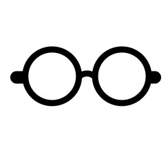 Cute glasses outline icon