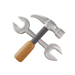 3D rendering of construction icon