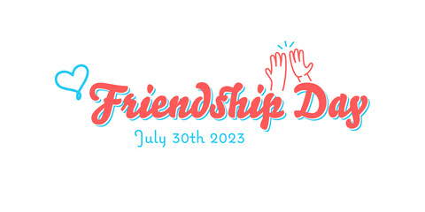 Fototapeta na wymiar Friendship Day Background Illustration