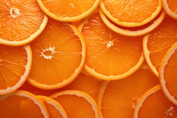 citrusy delight, vibrant and refreshing orange slices in an arrangement, Generative AI