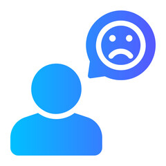 bad review gradient icon