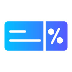 discount gradient icon