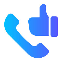 customer experience gradient icon