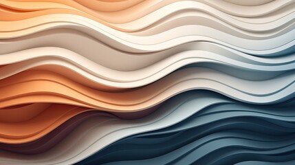 Abstract wavy background texture, creative waves with psychedelic concept, fluid art design, liquid material flow, multilayered backdrop for print, vivid and bright colors - Generative ai