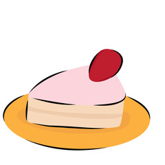 Vector of cute birthday sticker