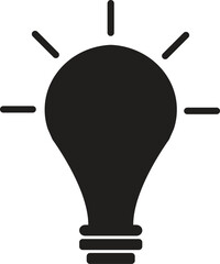 Lamp icon . Bulb light vector icon. Lighting Electric lamp. Electricity, shine. Light Bulb icon vector